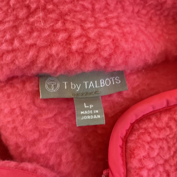 Talbots hot pink fleece Jacket - Picture 3 of 4